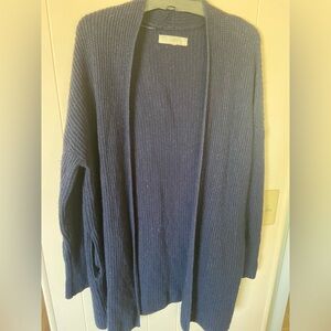 LOFT Navy Cardigan Sweater
